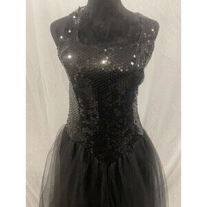Nadine vintage 80's prom dress Dark Fairy Witch core tulle skirt sequins Formal